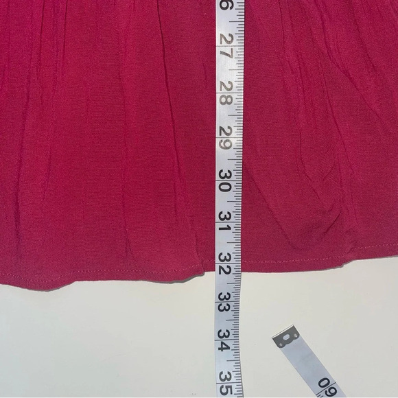 Torrid Hot Pink Rayon Slub Halter Neck Tiered Ruffle Tank Top 2X Women’s - Picture 10 of 13